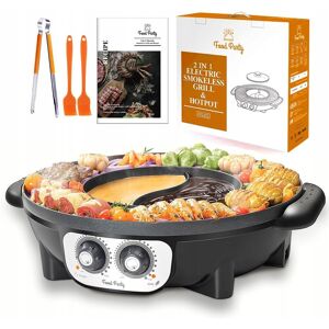Inna producent FOOD PARTY Elektryczny Garnek Grill 2w1 BBQ Fondue Raclette XXL 8 Osób Inna producent FOOD PARTY Elektryczny Garnek Grill 2w1 BBQ Fondue Raclette XXL 8 Osób
