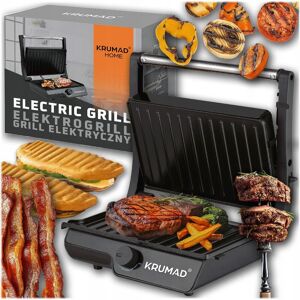 KRUMAD Grill Elektryczny Opiekacz Do Kanapek Panini Rozkładany Kontaktowy 2000W KRUMAD Grill Elektryczny Opiekacz Do Kanapek Panini Rozkładany Kontaktowy 2000W