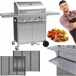 Rabino Grill Gazowy 4+1 16kW 35,4KG + Palnik Boczny i Masa Dodatków Rabino Grill Gazowy 4+1 16kW 35,4KG + Palnik Boczny i Masa Dodatków