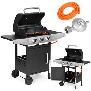 Grill gazowy ogrodowy 10.2 kW duży ruszt 3 palniki termometr reduktor MultiGarden Grill gazowy ogrodowy 10.2 kW duży ruszt 3 palniki termometr reduktor MultiGarden