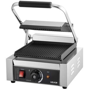 Vevor Grill kontaktowy panini 1800W stalowy 22x23 cm regulacja temp do kanapek Vevor Grill kontaktowy panini 1800W stalowy 22x23 cm regulacja temp do kanapek