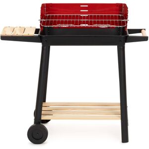 Springos Grill na węgiel, mobilny grill z regulowanym rusztem do ogrodu i na działkę Springos Grill na węgiel, mobilny grill z regulowanym rusztem do ogrodu i na działkę