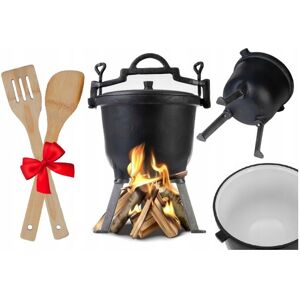 Ekspand Kociołek żeliwny EMALIOWANY 8l garnek myśliwski na ognisko grill PREZENT Ekspand Kociołek żeliwny EMALIOWANY 8l garnek myśliwski na ognisko grill PREZENT