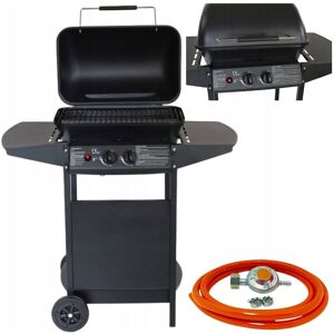 Inny producent Kompaktowy Grill Gazowy Dwupalnikowy Stalowy 5,5 kW Trwały Przenośny Inny producent Kompaktowy Grill Gazowy Dwupalnikowy Stalowy 5,5 kW Trwały Przenośny