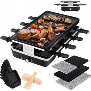 Raclette grill elektryczny KESSER PŁYTA czarny 1200 W Raclette grill elektryczny KESSER PŁYTA czarny 1200 W
