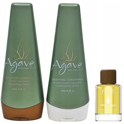 AGAVE zestaw wygładzający po keratynie nanoplastii 2x250ml+olejek Felps 7ml AGAVE zestaw wygładzający po keratynie nanoplastii 2x250ml+olejek Felps 7ml