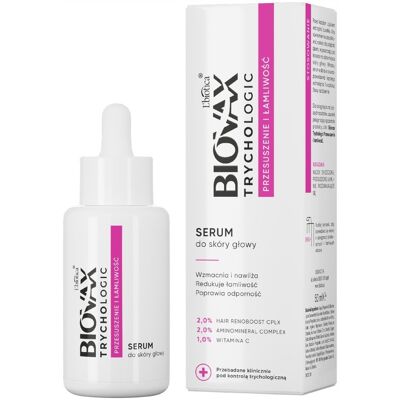 Biovax - Trychologic - Tłusta skóra głowy - Kruchość - Serum skóry głowy Biovax - Trychologic - Tłusta skóra głowy - Kruchość - Serum skóry głowy