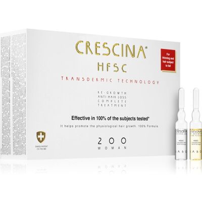 Crescina Transdermic 200 Kuracja na wzrost włosów - Dla kobiet Crescina Transdermic 200 Kuracja na wzrost włosów - Dla kobiet