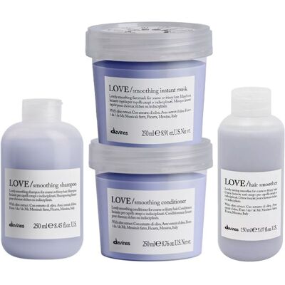 Davines Love Smooth szampon 250ml odżywka 250ml maska 250ml serum 150ml Davines Love Smooth szampon 250ml odżywka 250ml maska 250ml serum 150ml