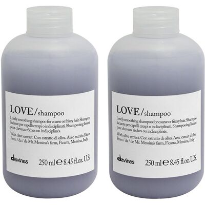Davines Love Smooth szampon 2x 250 ml wygładzenie i prostowanie Davines Love Smooth szampon 2x 250 ml wygładzenie i prostowanie