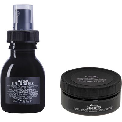 Davines OI Hair Butter 75ml + Davines OI Oil All in One Milk 50ml Davines OI Hair Butter 75ml + Davines OI Oil All in One Milk 50ml