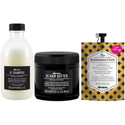 Davines Oi Oil Szampon + Masło + Maska Do Włosów Davines Oi Oil Szampon + Masło + Maska Do Włosów