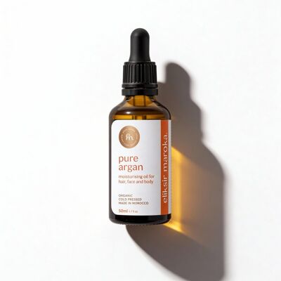 ELIKSIR MAROKA - Olej Arganowy 100% Organiczny Deodoryzowany 50ml ELIKSIR MAROKA - Olej Arganowy 100% Organiczny Deodoryzowany 50ml