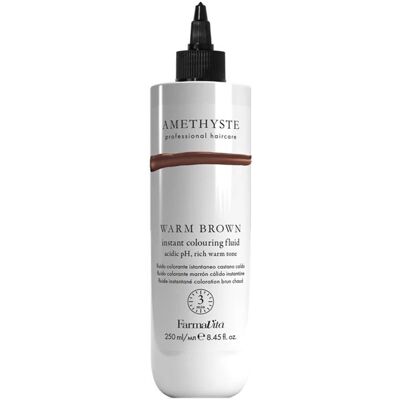 Farmavita Instant Colouring Fluid fluid koloryzujący do włosów Warm Brown 250ml Farmavita Instant Colouring Fluid fluid koloryzujący do włosów Warm Brown 250ml