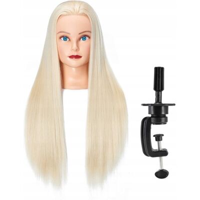 Główka Fryzjerska Treningowa Term Włos 70Cm Blond1 Główka Fryzjerska Treningowa Term Włos 70Cm Blond1
