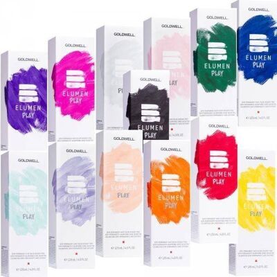 Farba do włosów srebrna Goldwell Elumen Play - Semi-permanent, 120ml Farba do włosów srebrna Goldwell Elumen Play - Semi-permanent, 120ml