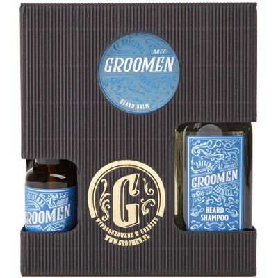 Groomen Zestaw do brody AQUA (Olejek, szampon, balsam) Groomen Zestaw do brody AQUA (Olejek, szampon, balsam)
