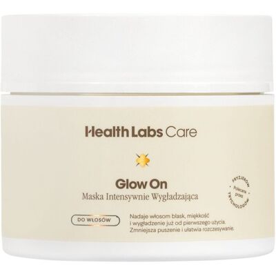 Health Labs Care, Glow On Maska do włosów intensywnie wygładzająca, 200 ml Health Labs Care, Glow On Maska do włosów intensywnie wygładzająca, 200 ml