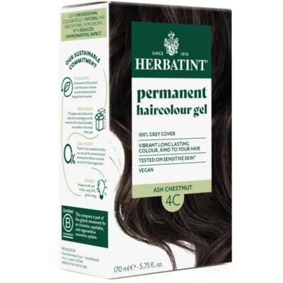 BIOGO.PL - Herbatint Farba w żelu 4C Popielaty Kasztan - Farba do włosów BIOGO.PL - Herbatint Farba w żelu 4C Popielaty Kasztan - Farba do włosów