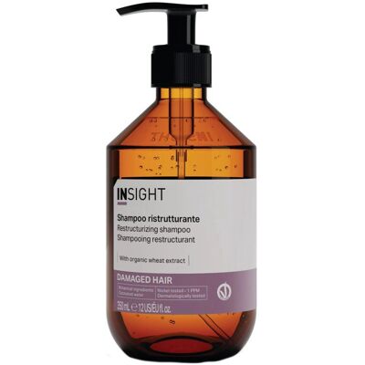 Insight Damaged Hair Shampoo Restrukturyzujący Szampon do Włosów Zniszczonych z Ekstraktem z Kiełków Pszenicy 350ml Insight Damaged Hair Shampoo Restrukturyzujący Szampon do Włosów Zniszczonych z Ekstraktem z Kiełków Pszenicy 350ml
