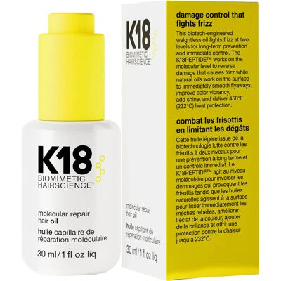 K18 Molekularny Olej Naprawczy do Włosów (30ml) K18 Molekularny Olej Naprawczy do Włosów (30ml)