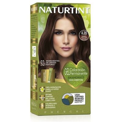 Naturtint 4.35 Brązowy Capuccino Intenso Bez Amoniaku - Farba do Włosów Naturtint 4.35 Brązowy Capuccino Intenso Bez Amoniaku - Farba do Włosów