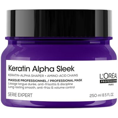 L'Oreal Keratin Alpha Sleek Mask, Intensywnie Odżywiająca Maska Do Włosów 250ml L'Oreal Keratin Alpha Sleek Mask, Intensywnie Odżywiająca Maska Do Włosów 250ml