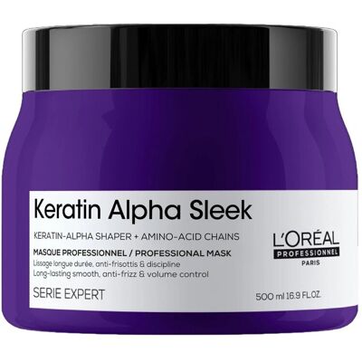 L’OREAL PROFESSIONNEL KERATIN ALPHA SLEEK Wygładzająca maska do włosów niezdyscyplinowanych 500 ml L’OREAL PROFESSIONNEL KERATIN ALPHA SLEEK Wygładzająca maska do włosów niezdyscyplinowanych 500 ml