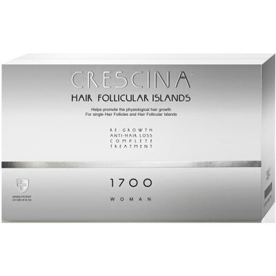 Labo, Crescina Follicular Islands 1700, Dla stymulacji wzrostu, Serum w ampułkach do leczenia, Dla skóry głowy, Dla kobiet, 10 +10 szt Labo, Crescina Follicular Islands 1700, Dla stymulacji wzrostu, Serum w ampułkach do leczenia, Dla skóry głowy, Dla kobiet, 10 +10 szt