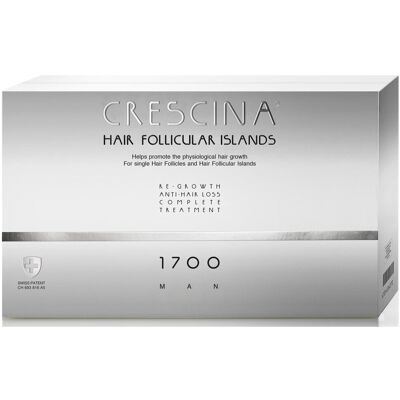 Labo, Crescina Follicular Islands 1700, Dla stymulacji wzrostu, Serum w ampułkach do leczenia, Dla skóry głowy, Dla mężczyzn, 10 +10 szt Labo, Crescina Follicular Islands 1700, Dla stymulacji wzrostu, Serum w ampułkach do leczenia, Dla skóry głowy, Dla mężczyzn, 10 +10 szt
