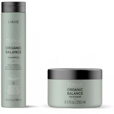 Lakme Teknia Organic Balance Zestaw 2 Produktów: Szampon 300ml+maska 250ml Lakme Teknia Organic Balance Zestaw 2 Produktów: Szampon 300ml+maska 250ml