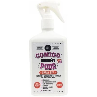 Lola Cosmetics, Comigo Ninguem Pode Spray Bff, Termoochronny spray przyspieszający suszenie włosów, 250 ml Lola Cosmetics, Comigo Ninguem Pode Spray Bff, Termoochronny spray przyspieszający suszenie włosów, 250 ml