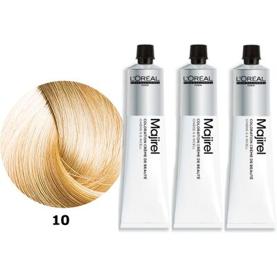 Loreal Majirel 10 Trwała Farba Do Włosów 3x50ml Loreal Majirel 10 Trwała Farba Do Włosów 3x50ml