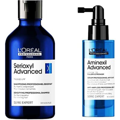 Loreal Scalp Serioxyl Advanced Density Shampoo 300ml + Loreal Scalp Aminexil Advanced Serum 90ml Loreal Scalp Serioxyl Advanced Density Shampoo 300ml + Loreal Scalp Aminexil Advanced Serum 90ml