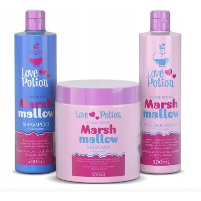 Love Potion 2x1000 ml Marshmallow - zestaw szampon + nanoplastia + maska Love Potion 2x1000 ml Marshmallow - zestaw szampon + nanoplastia + maska
