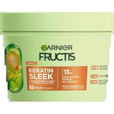 Maska do włosów Garnier Keratin Sleek - 370ml Maska do włosów Garnier Keratin Sleek - 370ml