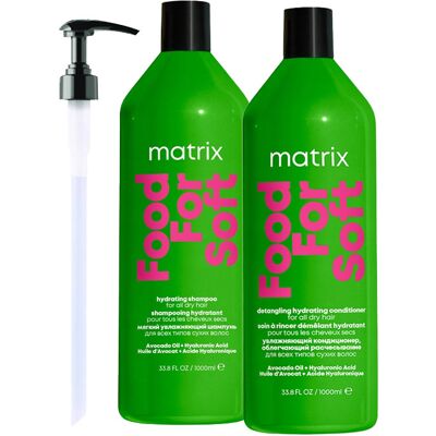 MATRIX FOOD FOR SOFT Szampon, odżywka nawilżająca, włosy suche 2 x 1000ml MATRIX FOOD FOR SOFT Szampon, odżywka nawilżająca, włosy suche 2 x 1000ml