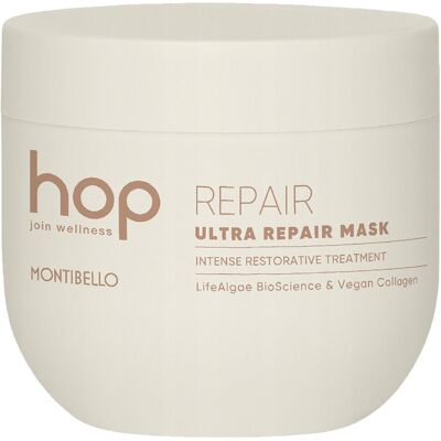 Montibello HOP Repair Ultra, Maska do włosów suchych i zniszczonych, 500ml Montibello HOP Repair Ultra, Maska do włosów suchych i zniszczonych, 500ml