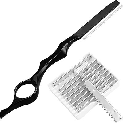 Profesjonalny Nóż Do Cieniowania Z Aluminium, Golarka Fryzjerska Z 10 Ostrzami Do Przerzedzania I Kształtowania Włosów, Nóż Fryzjerski, Feather Razo.. Profesjonalny Nóż Do Cieniowania Z Aluminium, Golarka Fryzjerska Z 10 Ostrzami Do Przerzedzania I Kształtowania Włosów, Nóż Fryzjerski, Feather Razo..