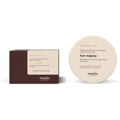 Resibo, Hair Majesty, Odbudowująco-wygładzająca Maska Do Włosów, 175ml Resibo, Hair Majesty, Odbudowująco-wygładzająca Maska Do Włosów, 175ml