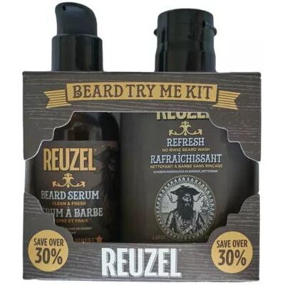 Reuzel Try Me Kit Beard Clean and Fresh Zestaw do pielęgnacji zarostu dla mężczyzn: płyn do mycia brody 100ml + serum do brody 50g Reuzel Try Me Kit Beard Clean and Fresh Zestaw do pielęgnacji zarostu dla mężczyzn: płyn do mycia brody 100ml + serum do brody 50g
