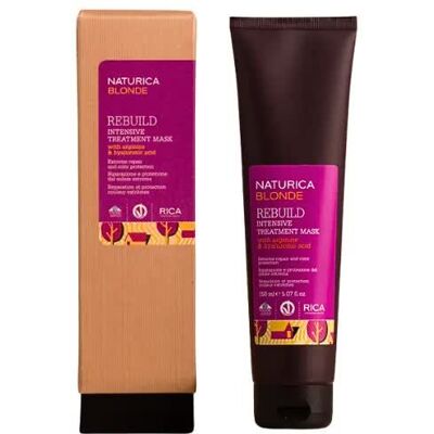 Rica, Naturica Blonde Rebuild Intensive Treatment, Maska do włosów blond, 150ml Rica, Naturica Blonde Rebuild Intensive Treatment, Maska do włosów blond, 150ml