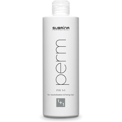 Utrwalacz Subrina Perm Fix 1+1 do neutralizacji i utrwalania skrętu po trwałej ondulacji 450 ml Utrwalacz Subrina Perm Fix 1+1 do neutralizacji i utrwalania skrętu po trwałej ondulacji 450 ml