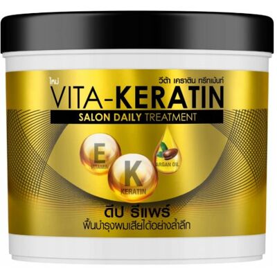 Vita-Keratin GOLD Maska do włosów Deep Repair 250ml keratyna, witamina E Vita-Keratin GOLD Maska do włosów Deep Repair 250ml keratyna, witamina E