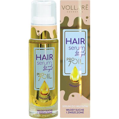 Vollare, Pro Oils Intensive Repair, serum do włosów suchych i zniszczonych Argan Oil, 30 ml Vollare, Pro Oils Intensive Repair, serum do włosów suchych i zniszczonych Argan Oil, 30 ml