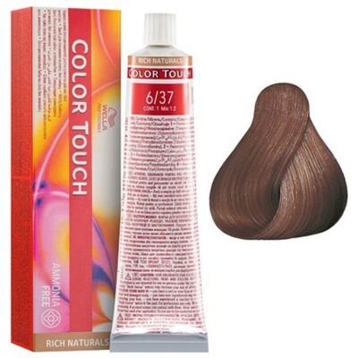 Wella Professionals, Color Touch, Trwała farba do włosów, 6/37 , 60 ml Wella Professionals, Color Touch, Trwała farba do włosów, 6/37 , 60 ml