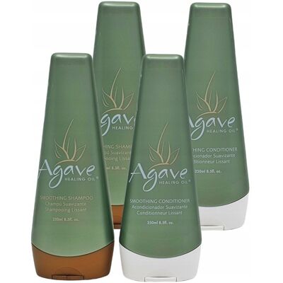 Zestaw AGAVE szampon + odżywka keratyna nanoplastia 4x250ml Zestaw AGAVE szampon + odżywka keratyna nanoplastia 4x250ml