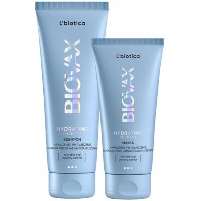 Zestaw Biovax Hydrating szampon 200ml + maska do włosów 150ml Zestaw Biovax Hydrating szampon 200ml + maska do włosów 150ml