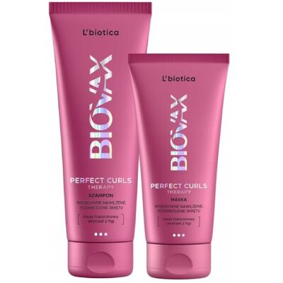 Zestaw Biovax Perfect Curls szampon 200ml + maska do włosów 150ml Zestaw Biovax Perfect Curls szampon 200ml + maska do włosów 150ml