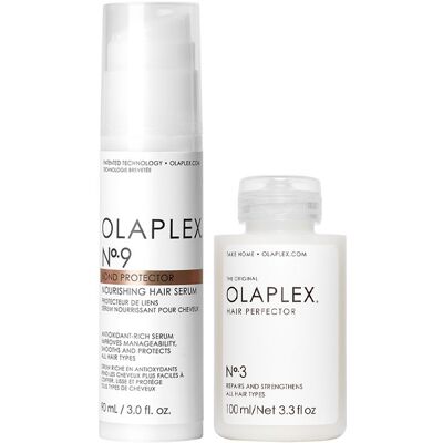 Zestaw Olaplex No. 9 Hair serum + Hair Perfector No. 3 kuracja – Odbudowa do włosów Zestaw Olaplex No. 9 Hair serum + Hair Perfector No. 3 kuracja – Odbudowa do włosów